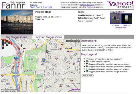 Fannr: Flickr photo annotator